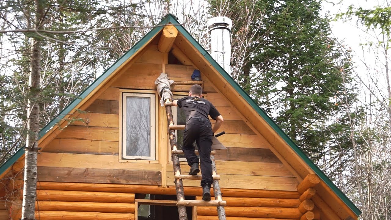 Building A Log Cabin | Ep. 43 | Almost ready for winter! - Insulation ...