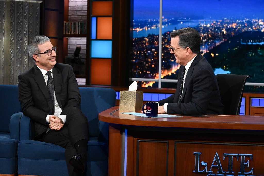 John Oliver Reacts To 'The Late Show With Stephen Colbert' Cancelation:  "Terrible News For The World Of Comedy"