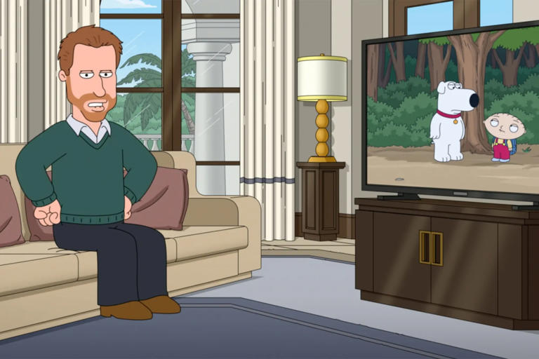 Nhân vật Harry trong tập phim hoạt hình 'Family Guy'. Ảnh chụp màn hình