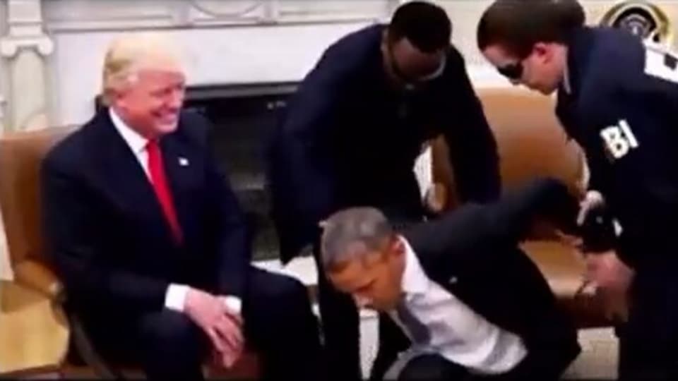 Watch Donald Trump shares AIgenerated video showing Barack Obama