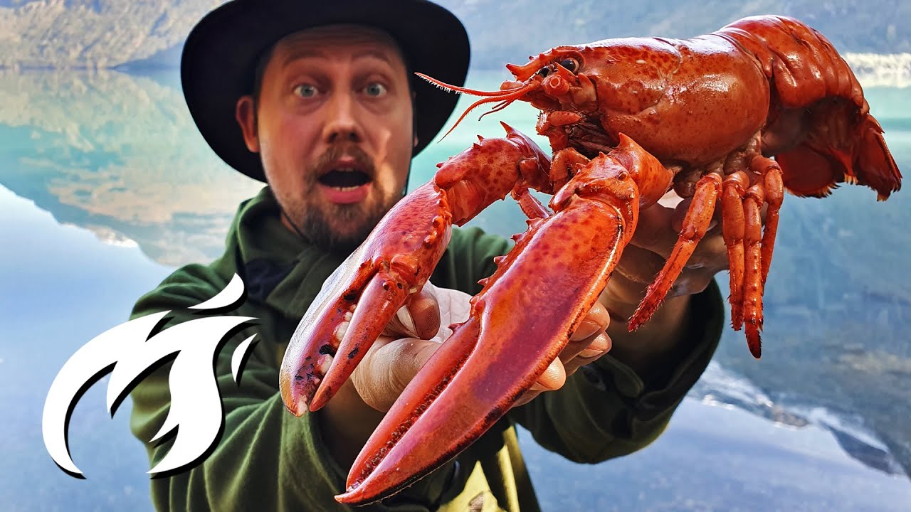 Deep Fried Lobster in the Wild ASMR Cooking🔥