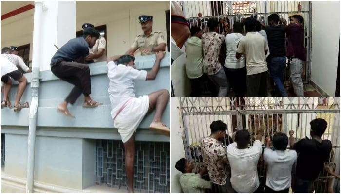 SFI activists storm Kerala University in protest against governor; know ...