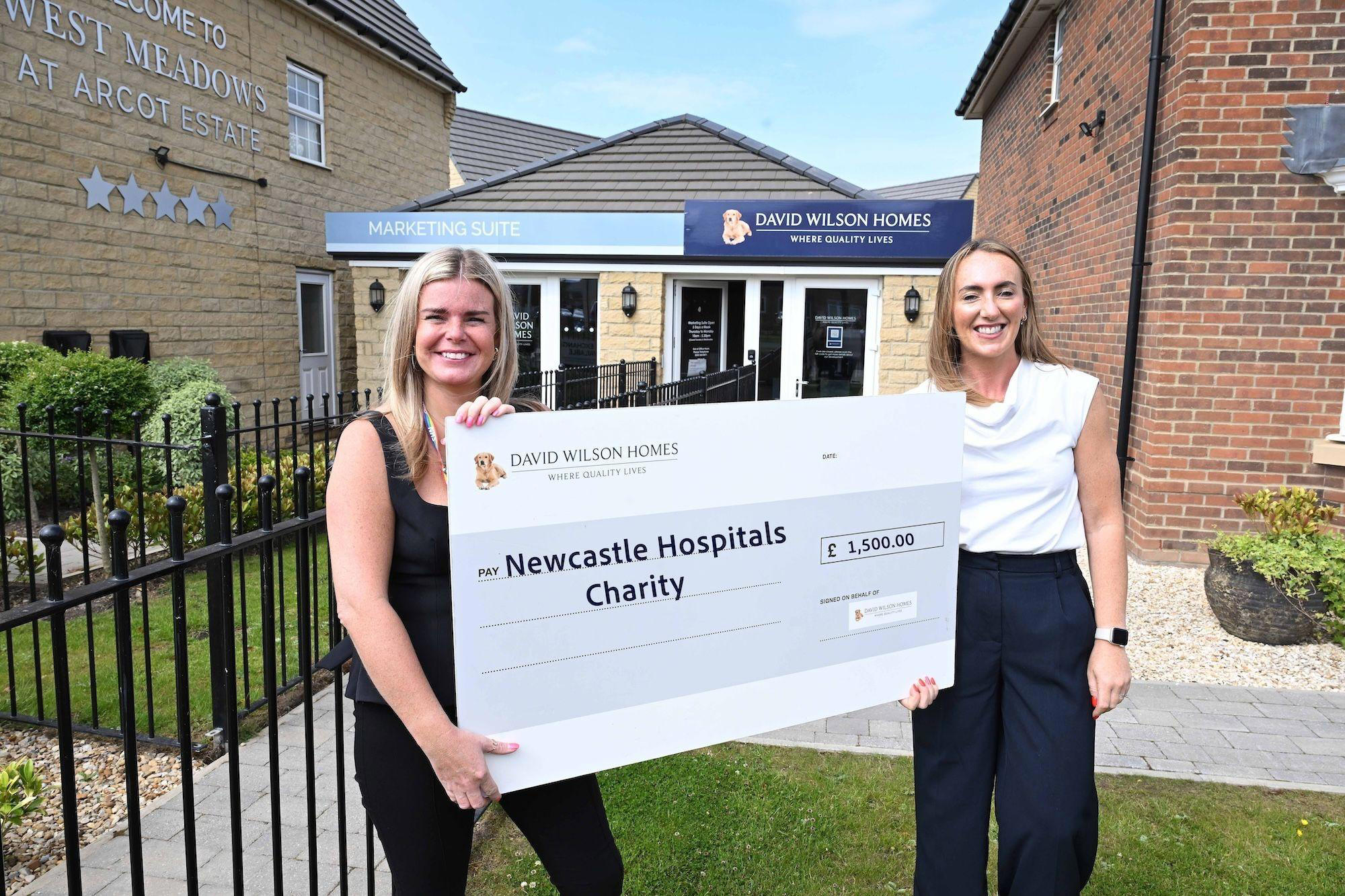 Newcastle Hospitals Charity receives £1 500 donation from local Newcastle Hospitals Charity receives £1 500 donation from local