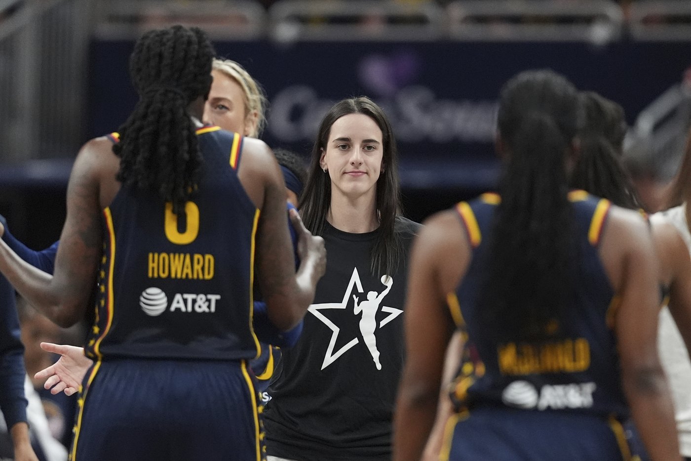 Clark takes Indiana teammate Boston No. 1 in WNBA All-Star Game draft.  Collier picks Stewart