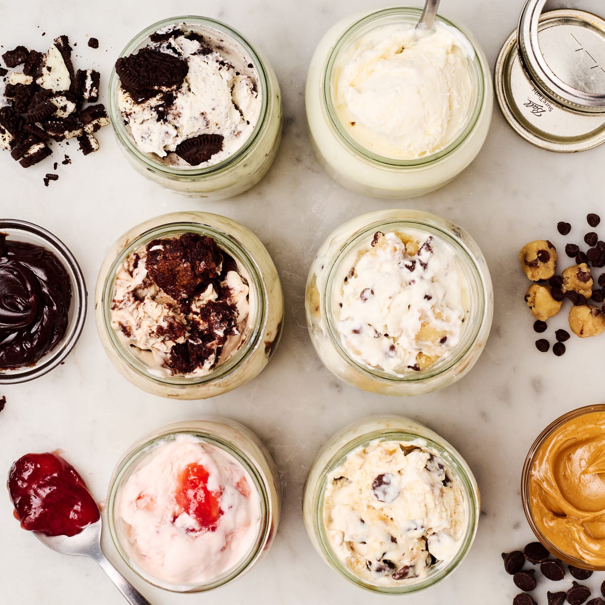 Let Today Be A'Mason Jar Ice Grey Cotton Fabric Fashion T-Shirt Large Mason Jar Ice Cream: The Easiest Homemade Ice Cream Recipe Ever