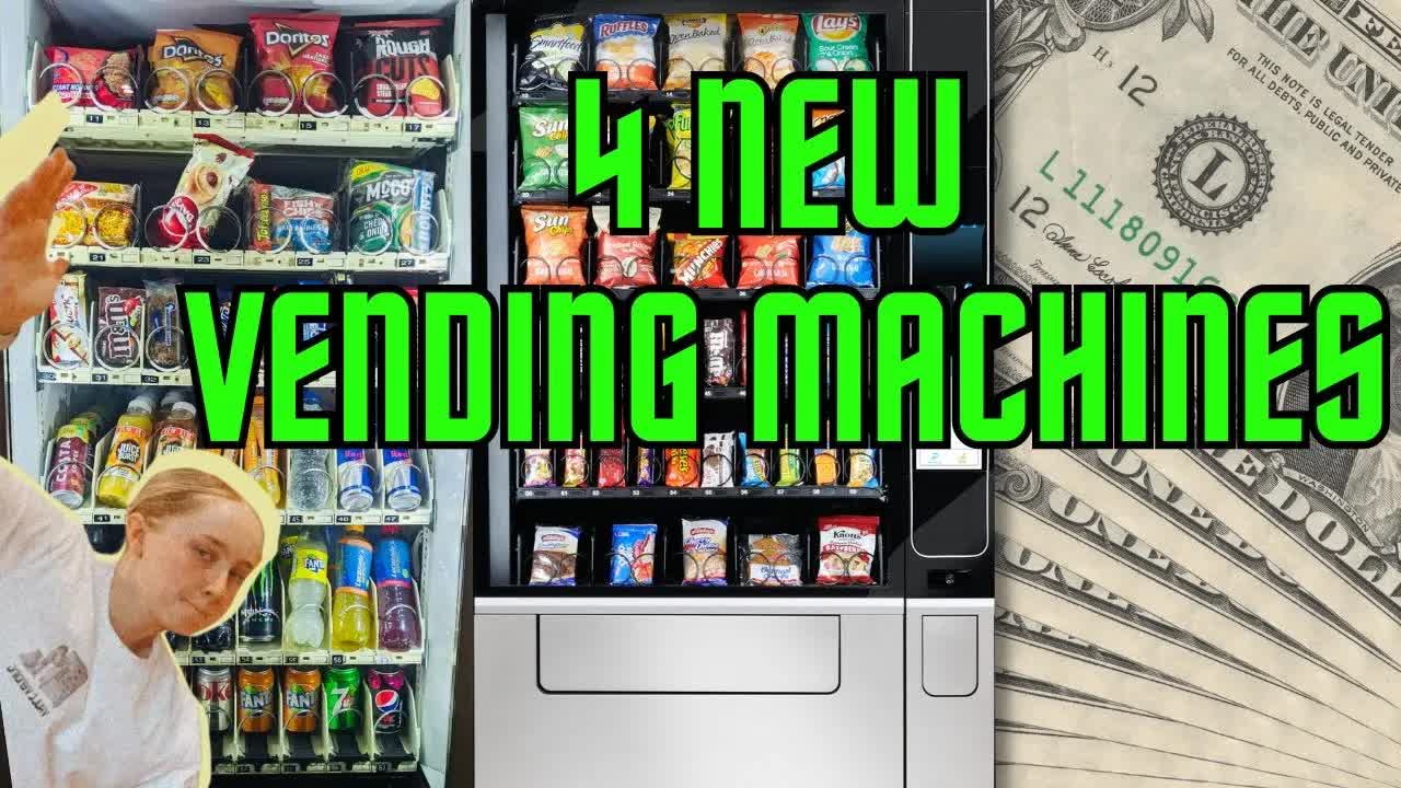 I bought 4 vending machines in one day