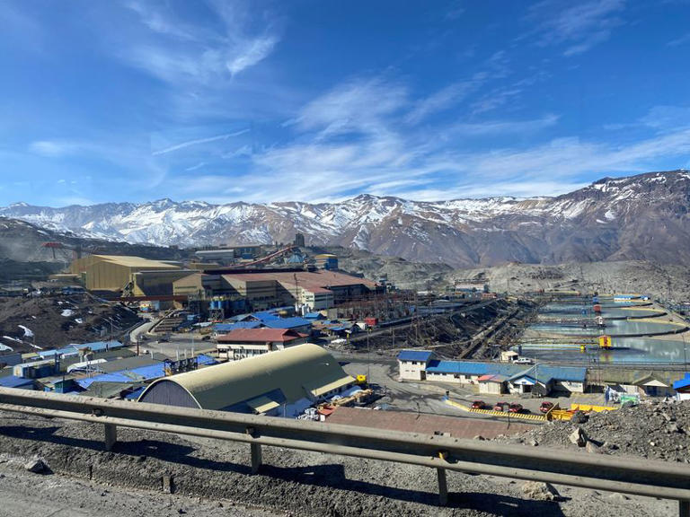 FILE PHOTO: The Codelco El Teniente copper mine, the world's largest underground copper mine is shown near Rancagua, Chile August 13, 2020. Picture taken through a window. REUTERS/Fabian Cambero/ File Photo