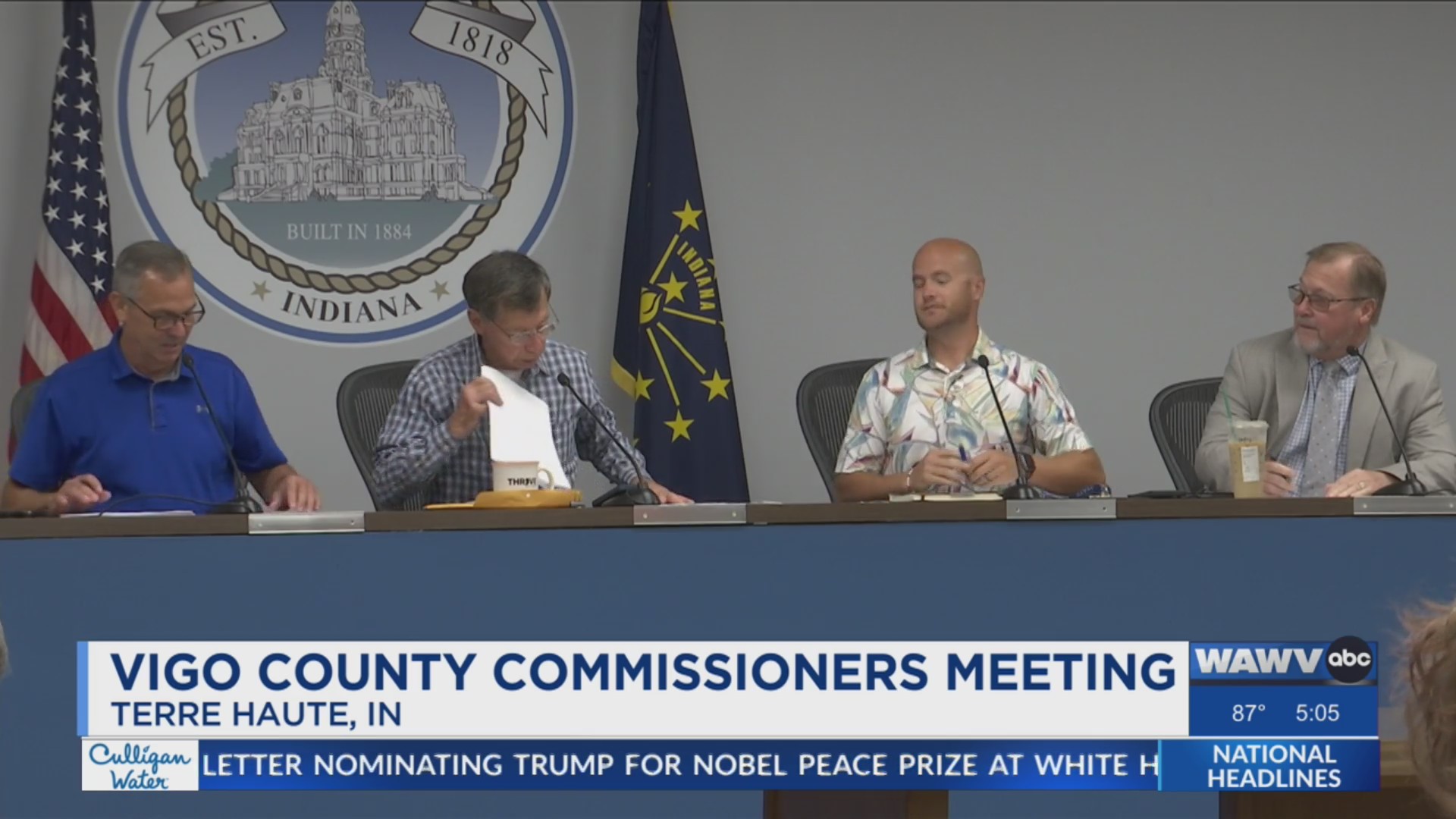 Vigo County Commissioners discuss new commodities and cigarette tax