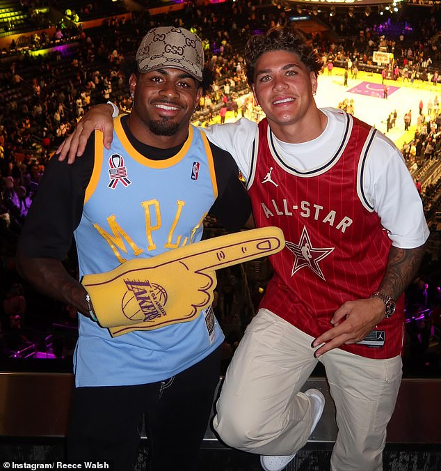 NRL star Reece Walsh (pictured, right) may not be playing in the Origin decider for Queensland - but the electric fullback is celebrating a $520,000 windfall without having to lift a finger