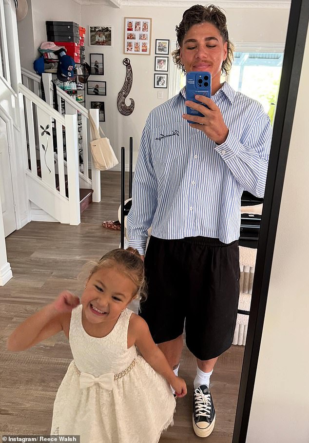 Walsh resides in the home with his daughter Leila, who he shares with his ex-partner