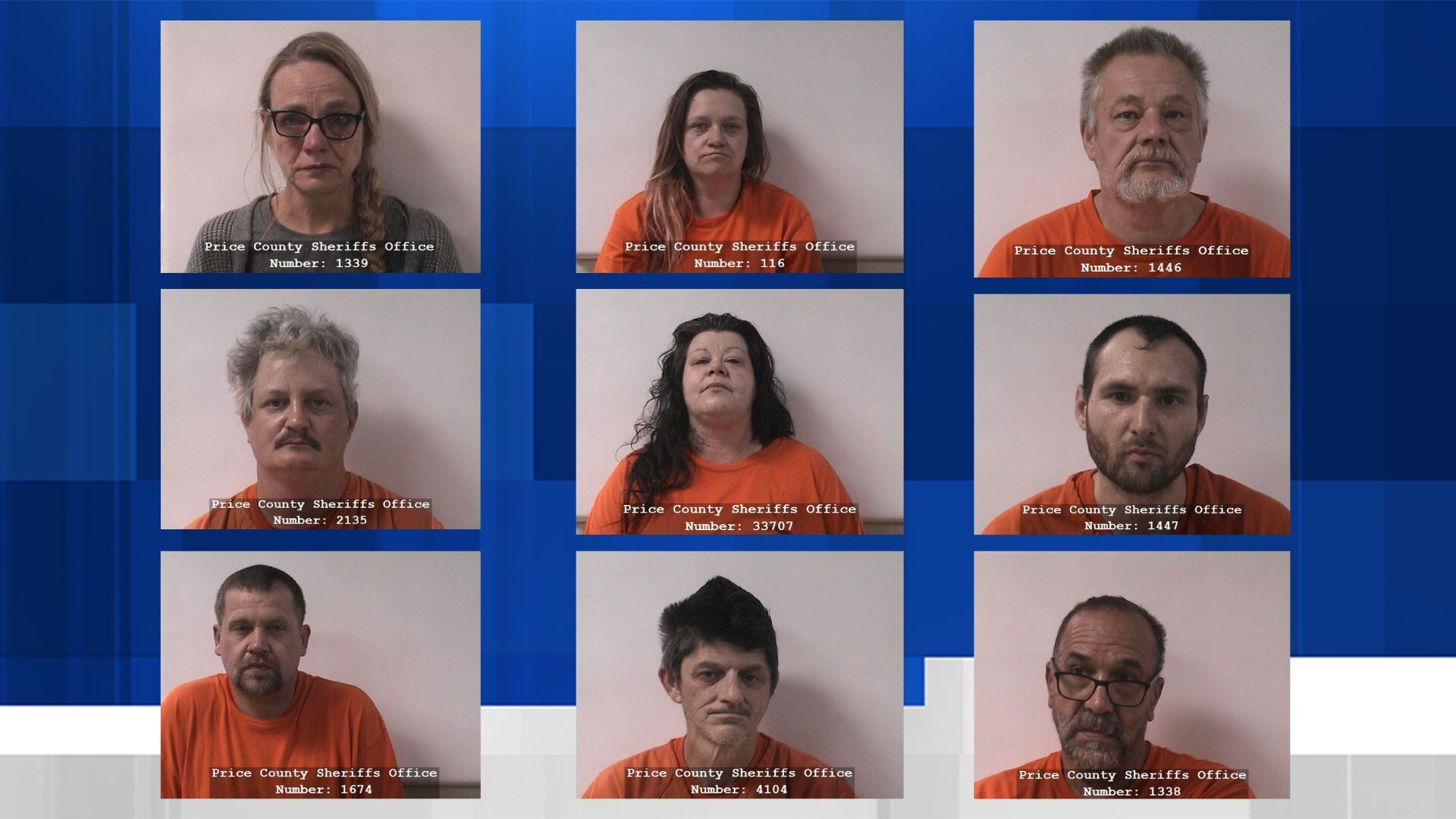 9 people in custody following drug investigation in Price County