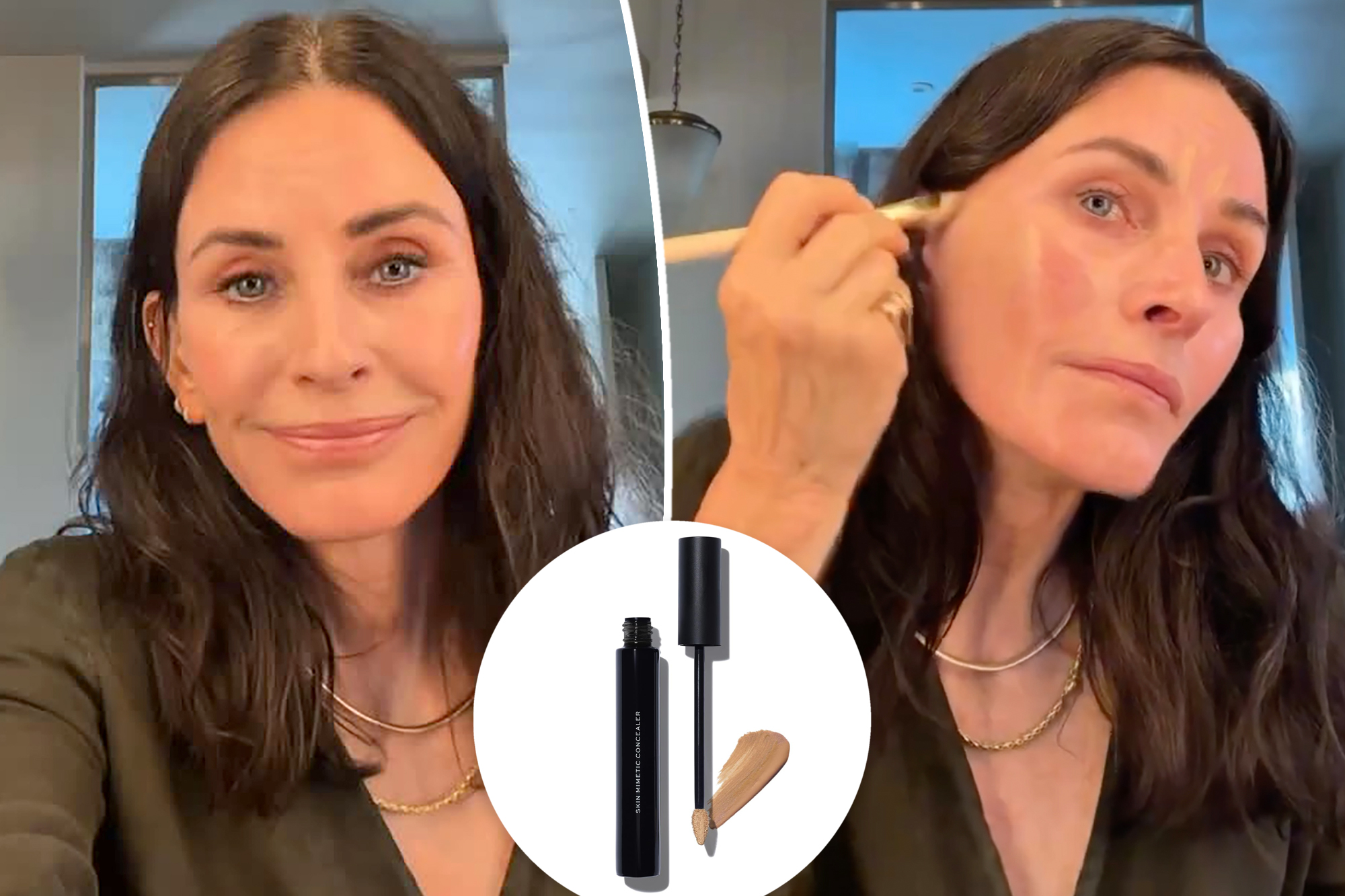 Courteney Cox uses this concealer instead of foundation