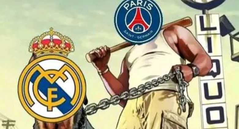 PSG aplastó al Real Madrid y los memes no tienen piedad