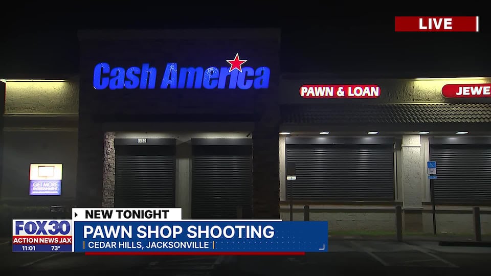 Pawn shop customer shoots at suspects during armed robbery