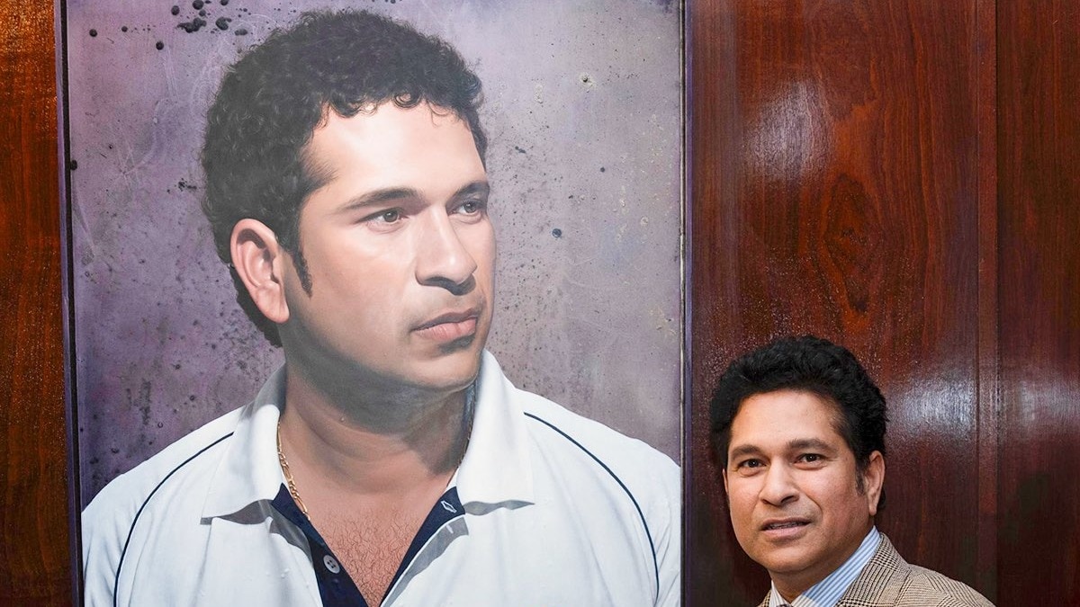 Sachin Tendulkar portrait unveiled at Lord's: Artist reveals stunning ...