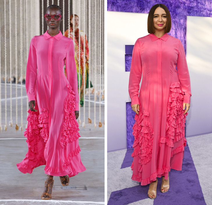 12 Stars et mannequins ont montré comment la même tenue change sur différentes silhouettes