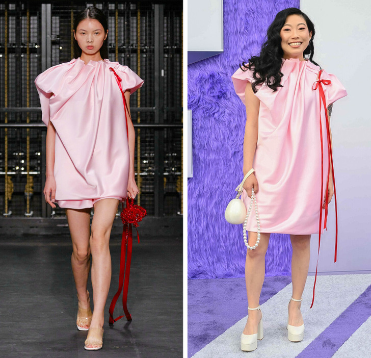 12 Stars et mannequins ont montré comment la même tenue change sur différentes silhouettes