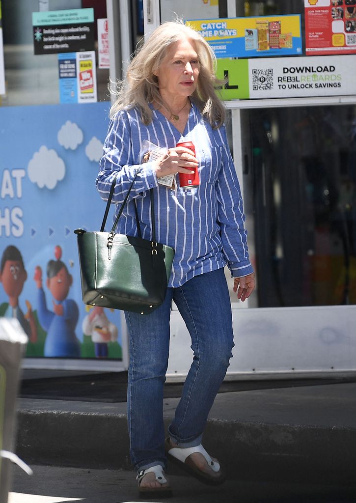 Beverly D'Angelo, 73, is unrecognizable in photos on a recent shopping trip