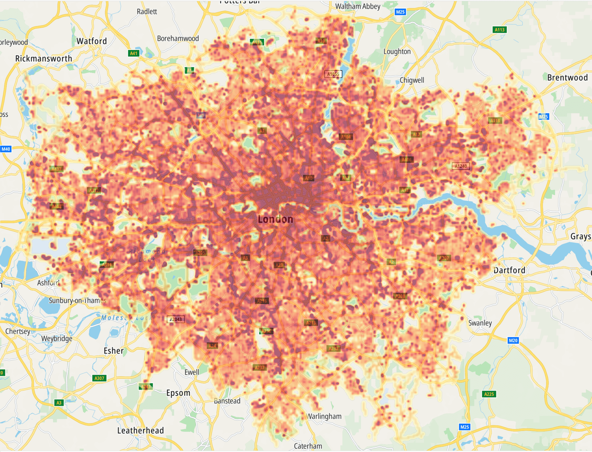New traffic map reveals London 39 s - AA1IlTZj.img