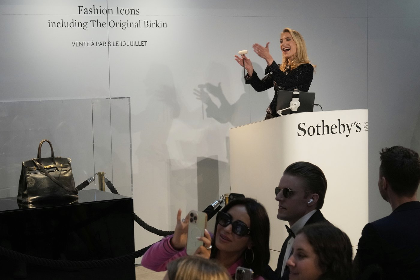 Jane Birkin's original Hermès bag sells at auction for a staggering 8.6 million euros