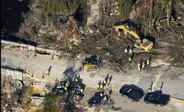 Imagen aérea muestra los daños causados por las inundaciones en Ingram, Texas, el jueves 10 de julio de 2025. Foto: AP
