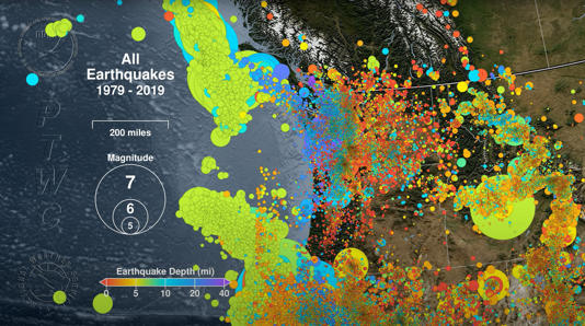 The Cascadia Subduction Zone region stretches from northern California to Vancouver Island in Canada (Picture: Pacific National Weather Service)
