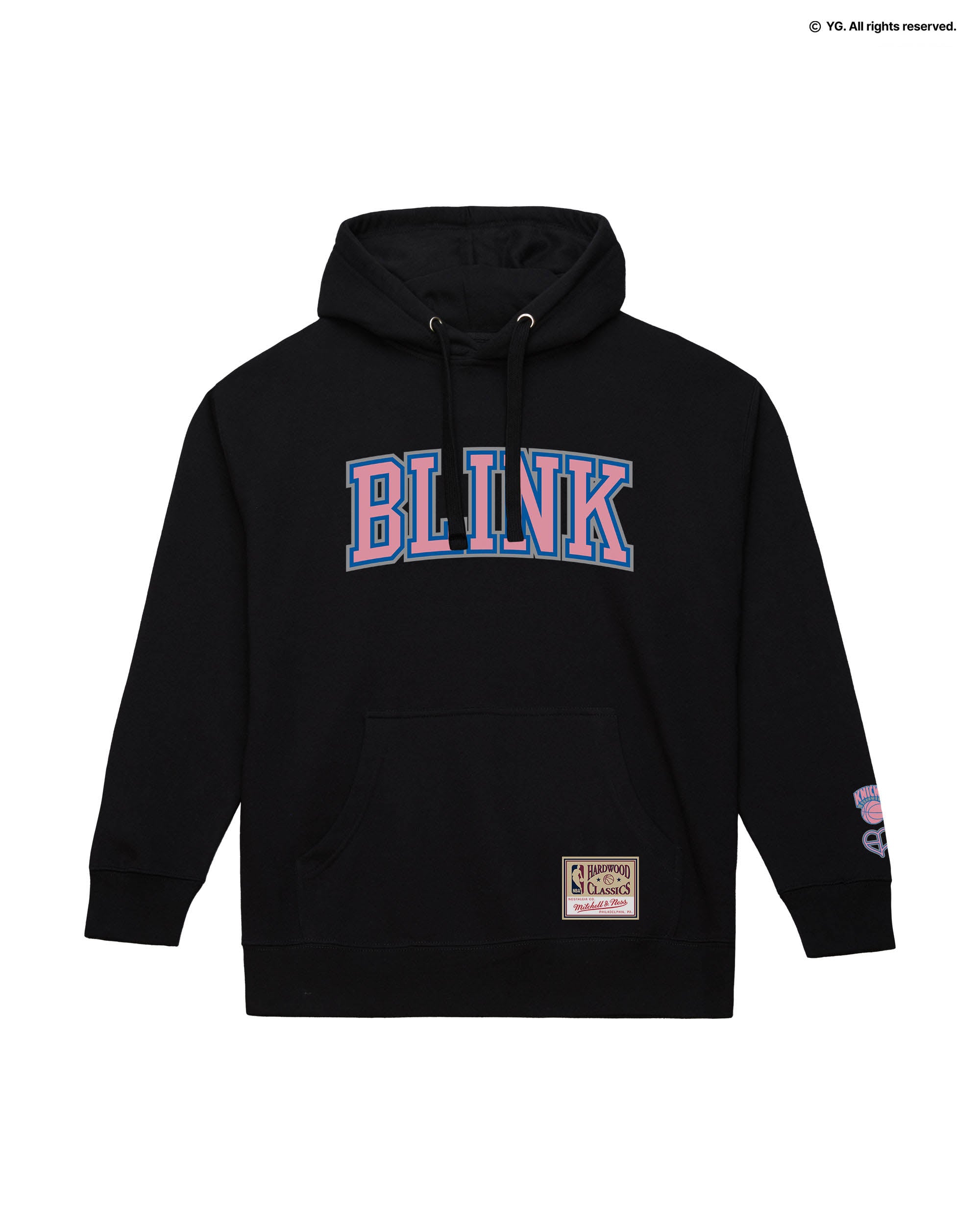 MITCHELL & NESS X BLACKPINK KNICKS HOODIE - BLACK