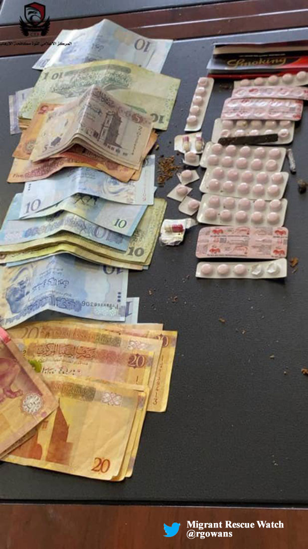 PICTORIAL: Two undocumented Nigerians arrested for drug trafficking in Libya