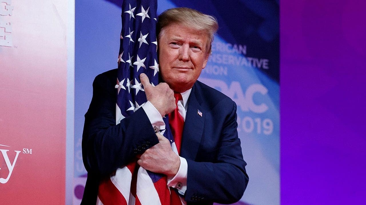 Trump installs massive new American flags at the White House - and they don't cost taxpayers a penny