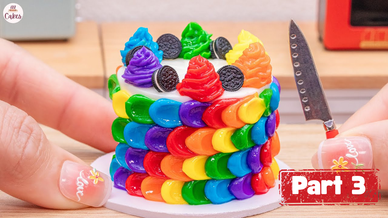Amazing Rainbow Cake 1000 Miniature Rainbow Cake Recipe Best Of