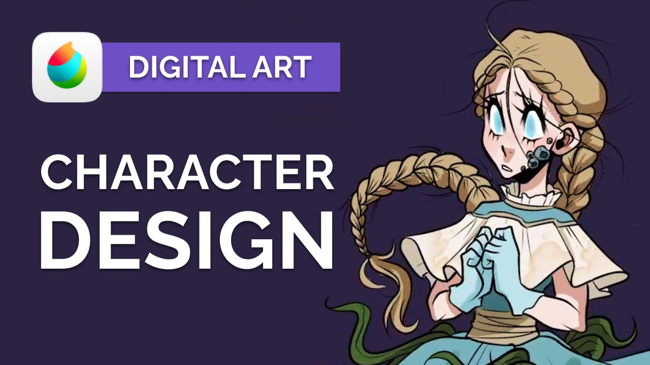 How To Design A Character Digital Art Tutorial Medibang Paint Pro