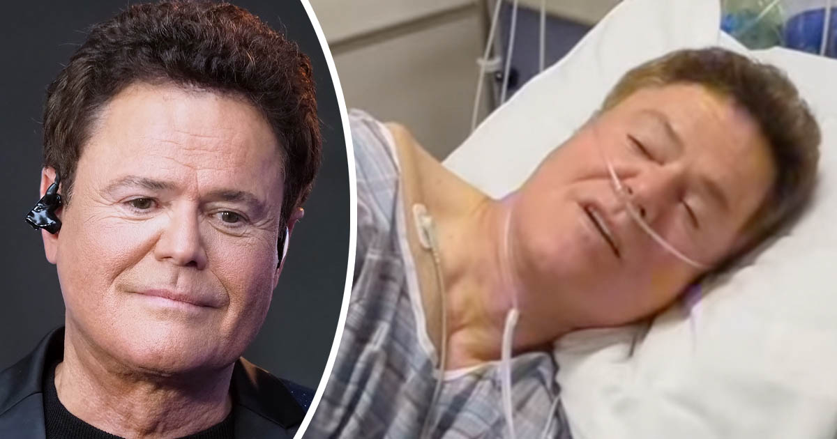Donny Osmond shares emotional update from hospital bed and fans are  concerned
