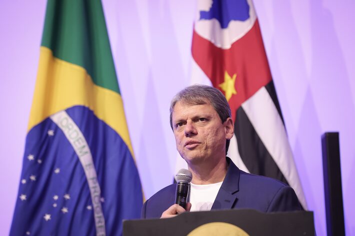 Tarcísio é cotado como candidato ao Planalto, mas enfrenta críticas do entorno de Jair Bolsonaro. Foto: Pablo Jacob/Governo do Estado de SP