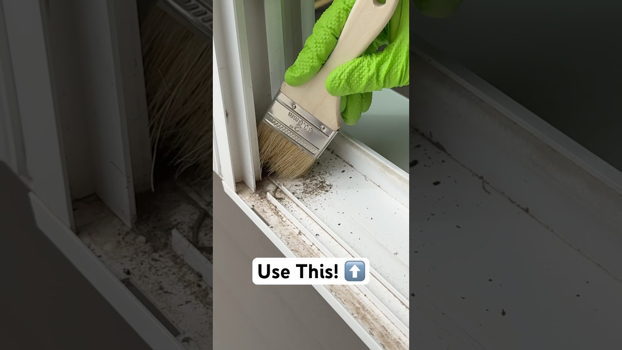 Quick and easy way to clean window tracks!