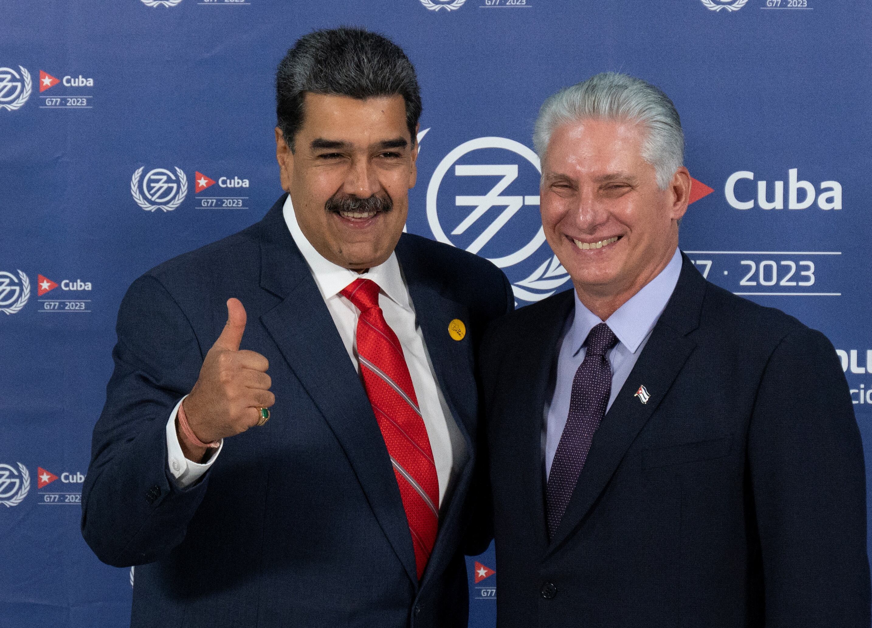 Miguel Díaz-Canel y Nicolás Maduro.