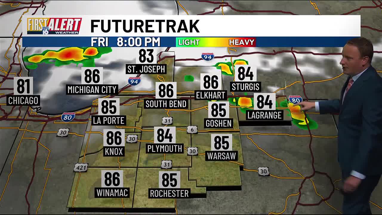 First Alert Forecast Isolated Storm Friday Scattered Storms Saturday