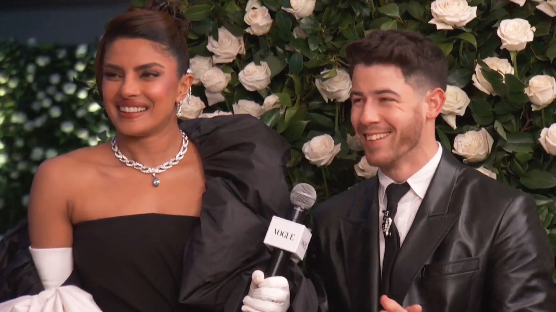 Priyanka Chopra Jonas & Nick Jonas on Their Jeweled Met Gala Looks