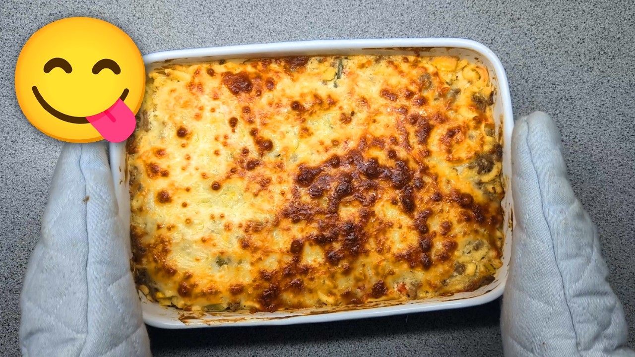 Deutscher Spätzle Auflauf der nicht mehr besser geht! Hackfleisch dazu ...