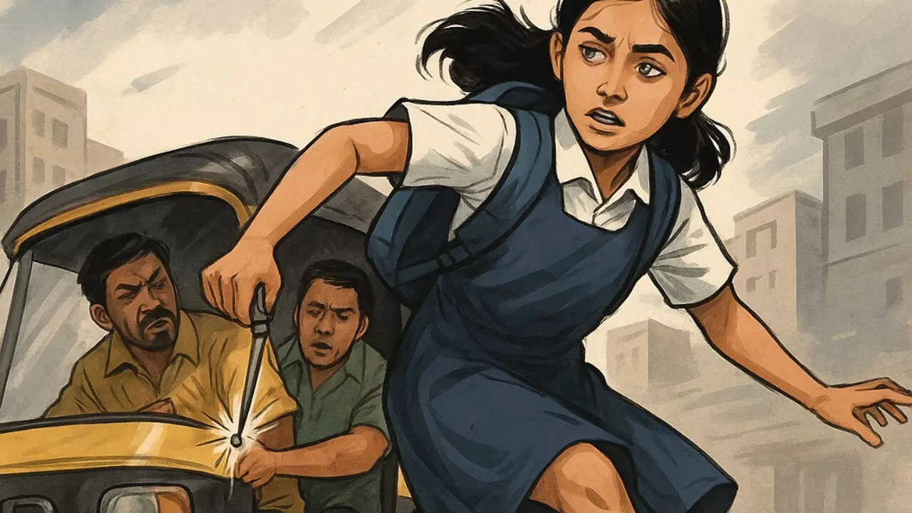 Geometry compass, jumping out of moving auto: Teen girl foils kidnapping bid in Thane - Here's how she saved herself