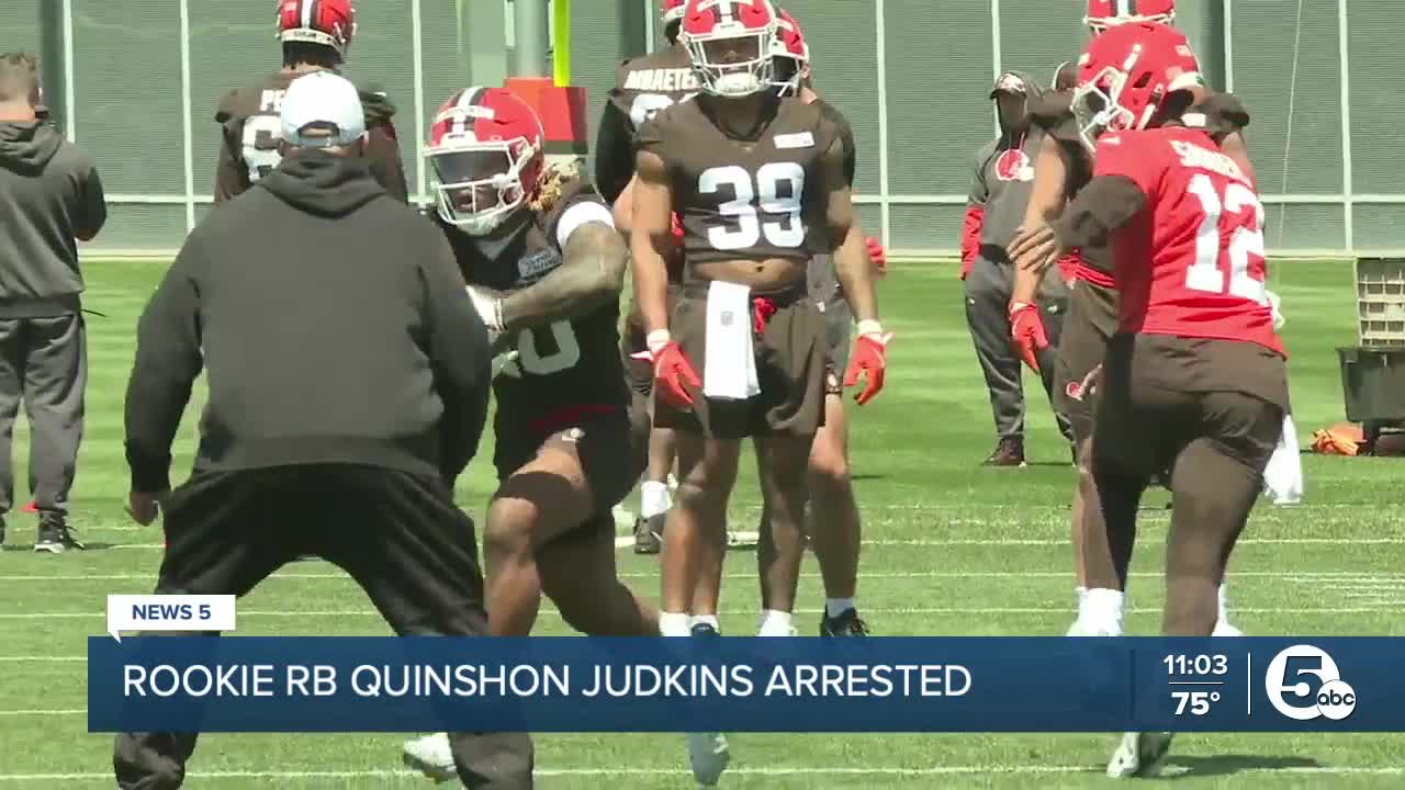 Browns rookie, former OSU RB Quinshon Judkins arrested for alleged