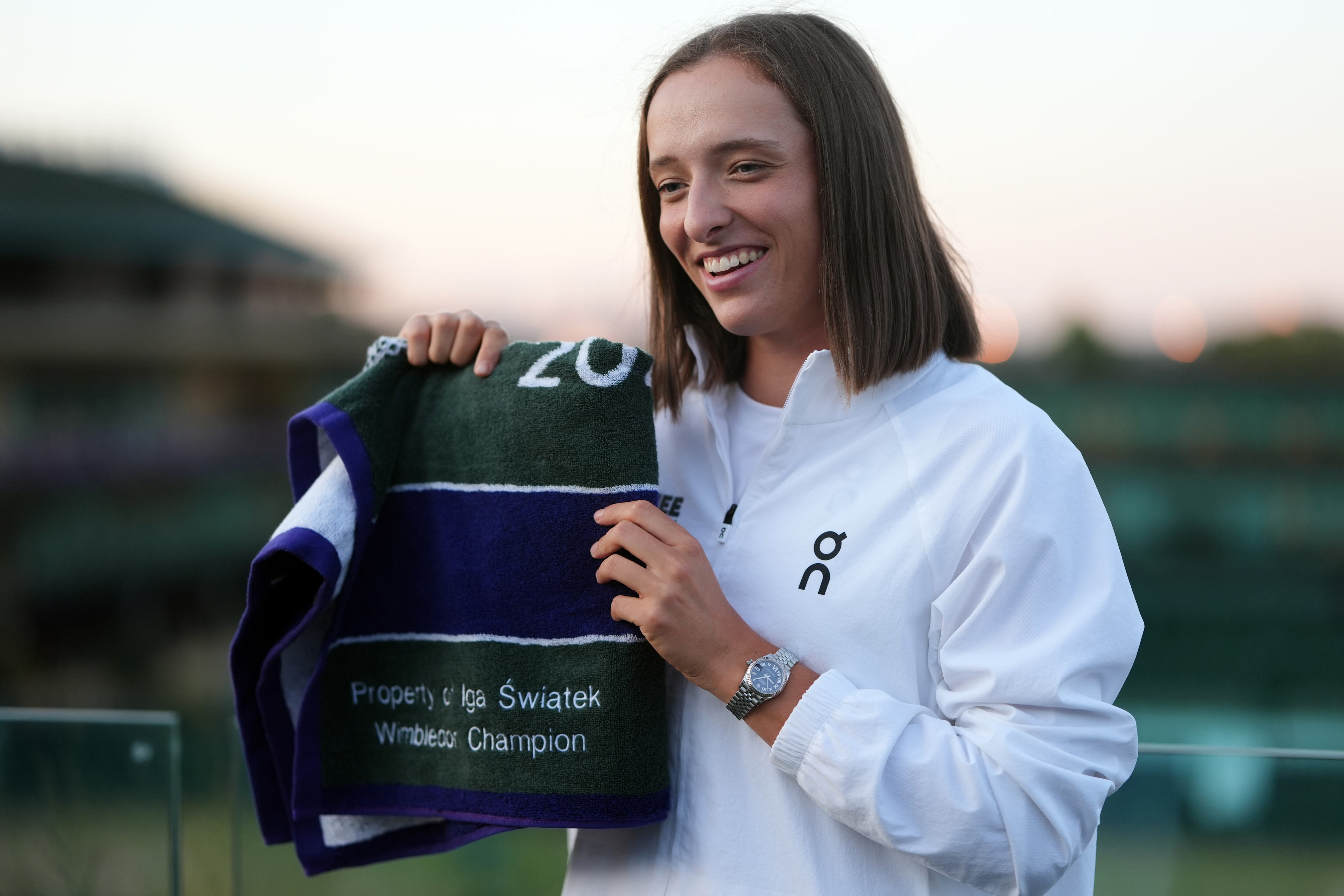 Wimbledon towel thief' Iga Swiatek says this one's for keeps