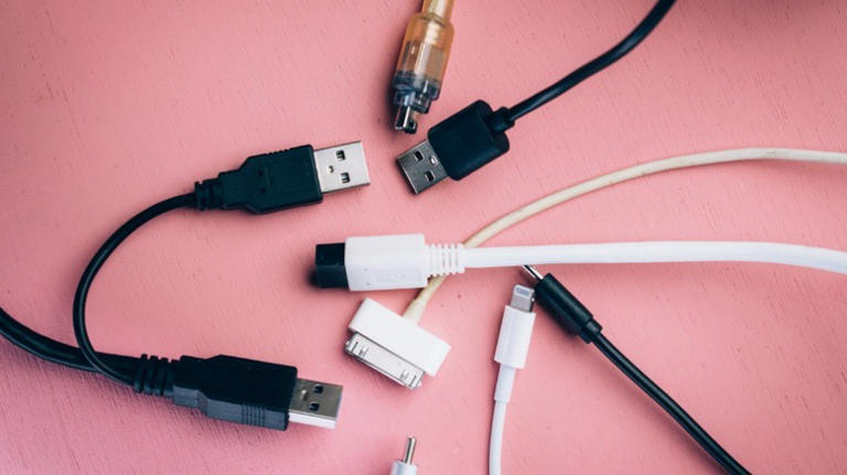 Different kinds of USB cables