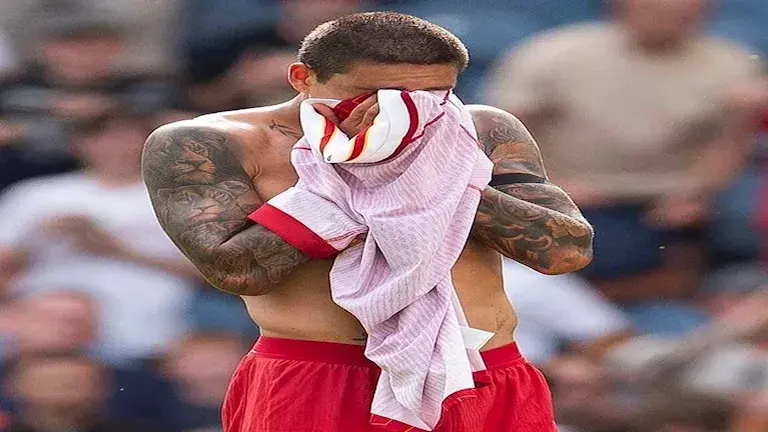 نونيز يبكي بعد وفاة جوتا