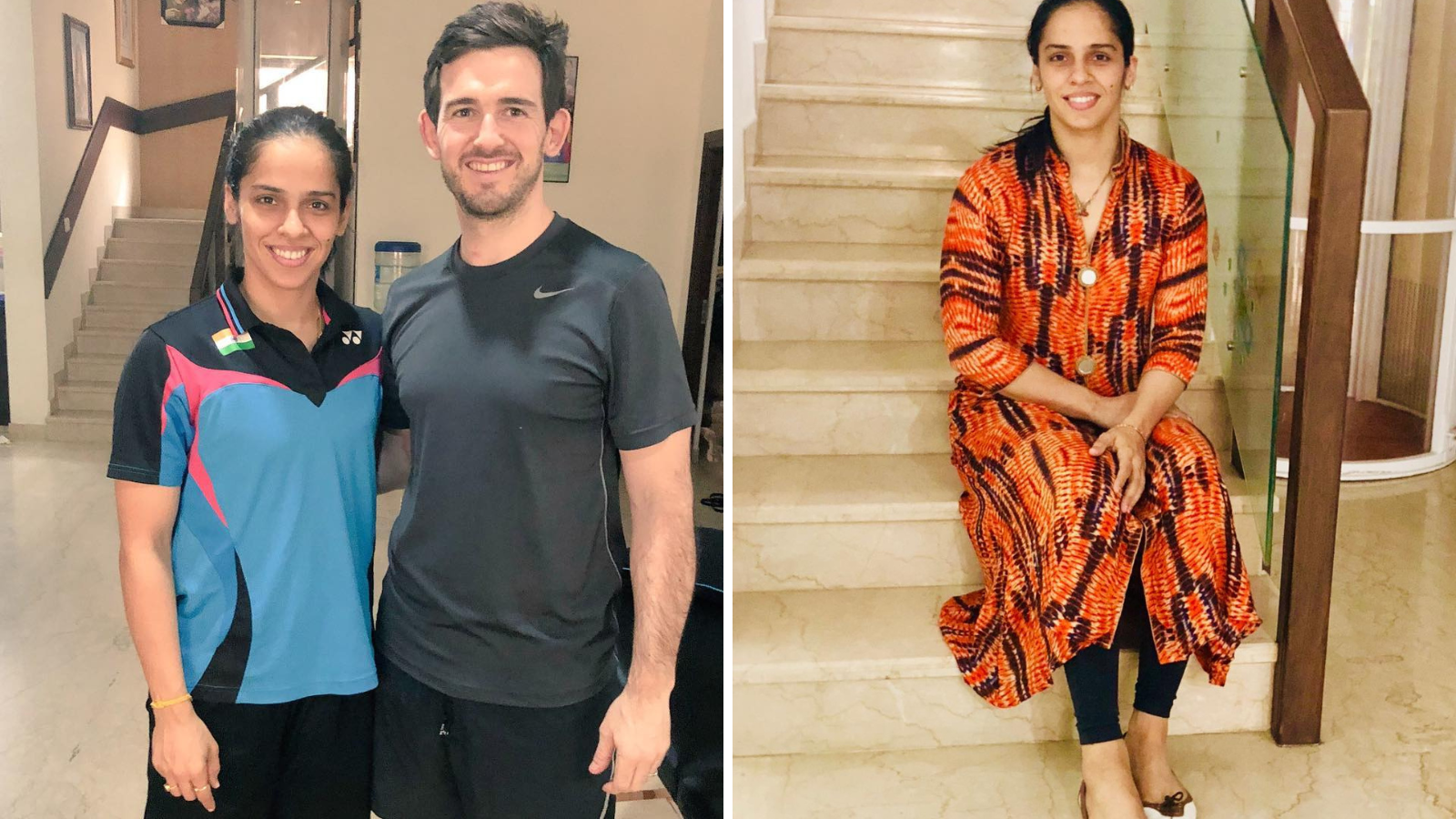 कांच की रेलिंग वाली सीढ़ियां