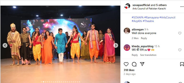 Pakistani drama group stages Ramayana in Karachi