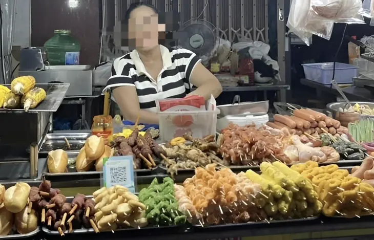 Hình ảnh quán ăn được anh H. đăng trên mạng xã hội - Ảnh: Q.H.