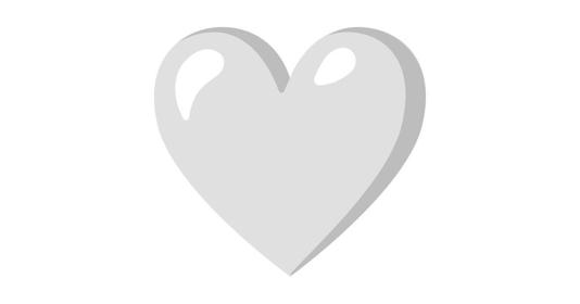 El verdadero significa del emoji de corazón blanco de WhatsApp