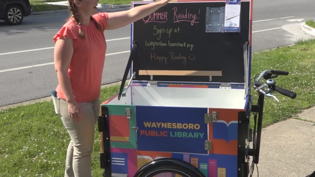 Ride, Read and Play event features Waynesboro Book Bike
