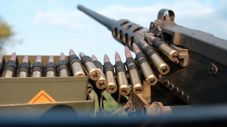 Arma para la defensa aérea contra drones en las afueras de Kiev.