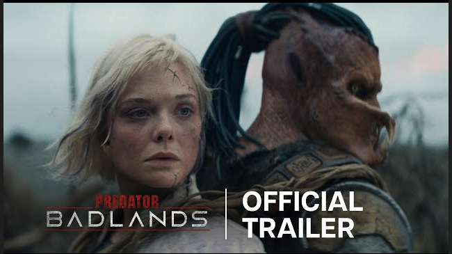 Predator Badlands Official Trailer Elle Fanning Dimitrius Schuster